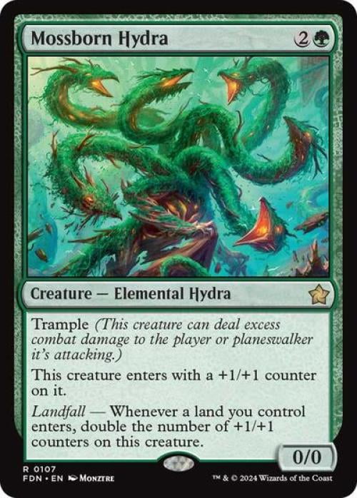 Magic the Gathering - Foundations - Mossborn Hydra Near Mint