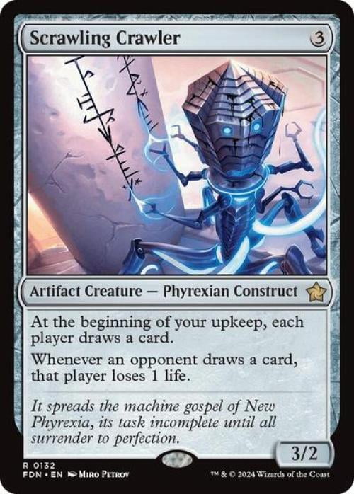 Magic the Gathering - Foundations - Scrawling Crawler Near Mint