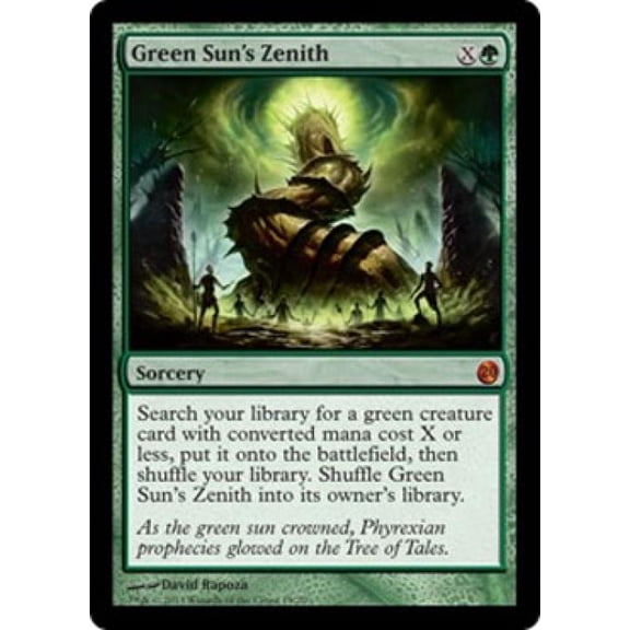 Magic the Gathering - From the Vault: Twenty - Green Sun's Zenith Light Play Foil