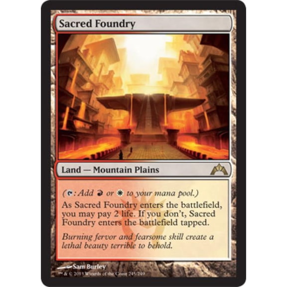 Magic the Gathering - Gatecrash - Sacred Foundry Near Mint