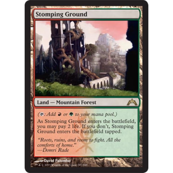 Magic the Gathering - Gatecrash - Stomping Ground (2) Light Play