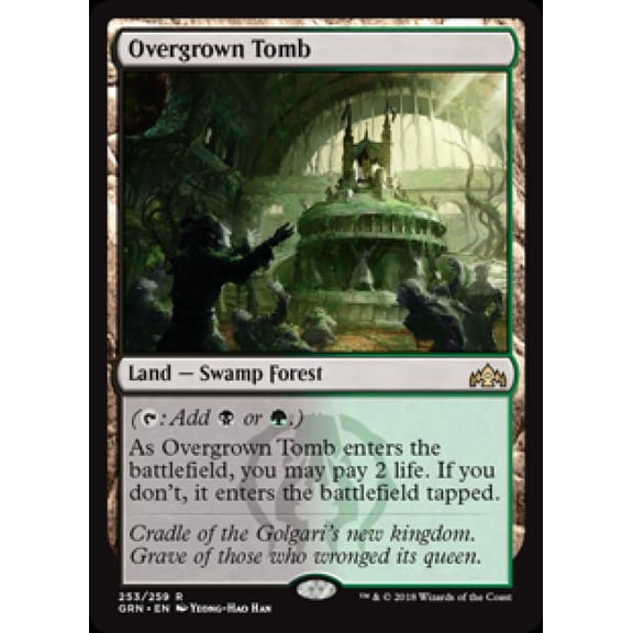 Magic the Gathering - Guilds of Ravnica - Overgrown Tomb Near Mint