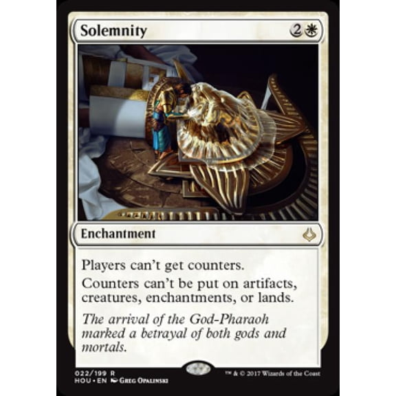 Magic the Gathering - Hour of Devastation - Solemnity Light Play