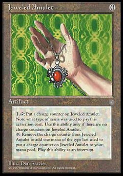 Magic the Gathering Ice Age Jeweled Amulet Light Play