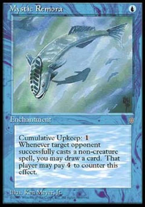 Magic the Gathering - Ice Age - Mystic Remora Light Play