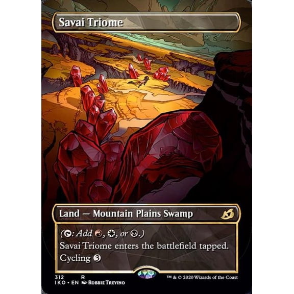 Magic the Gathering - Ikoria: Lair of Behemoths - Savai Triome (Showcase) Light Play Foil