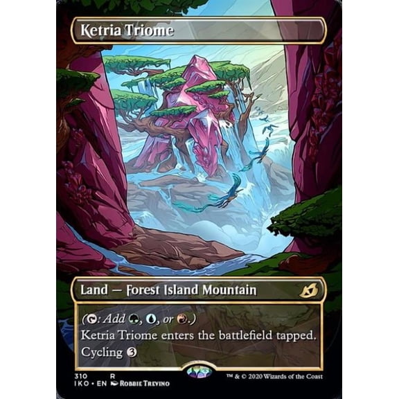 Magic the Gathering - Ikoria: Lair of Behemoths - Showcase Ketria Triome Near Mint