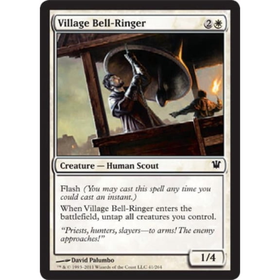 Magic the Gathering - Innistrad - Village Bell-Ringer Medium Play Foil