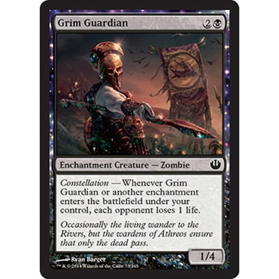 Magic the Gathering - Journey into Nyx - Grim Guardian Light Play Foil