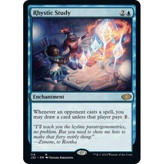 Magic the Gathering - Jumpstart 2022 - Rhystic Study Near Mint