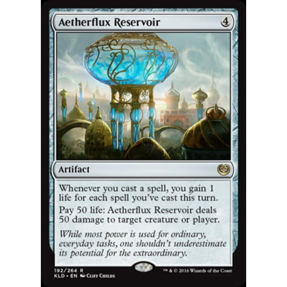 Magic the Gathering - Kaladesh - Aetherflux Reservoir Medium Play