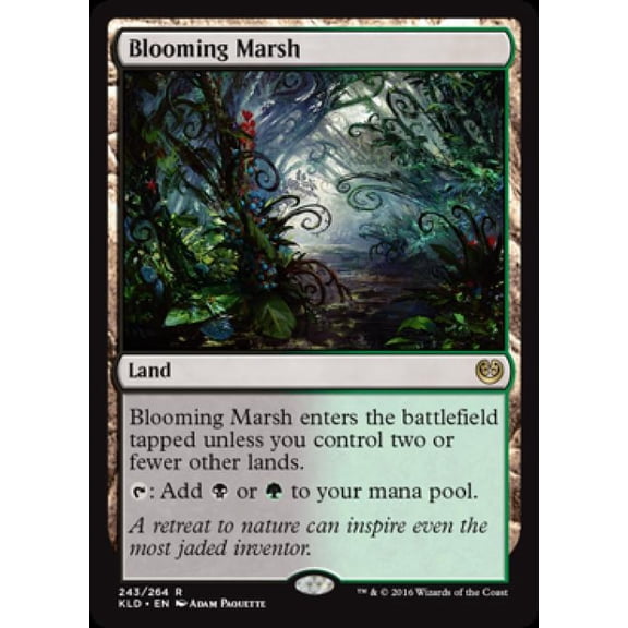 Magic the Gathering - Kaladesh - Blooming Marsh Light Play