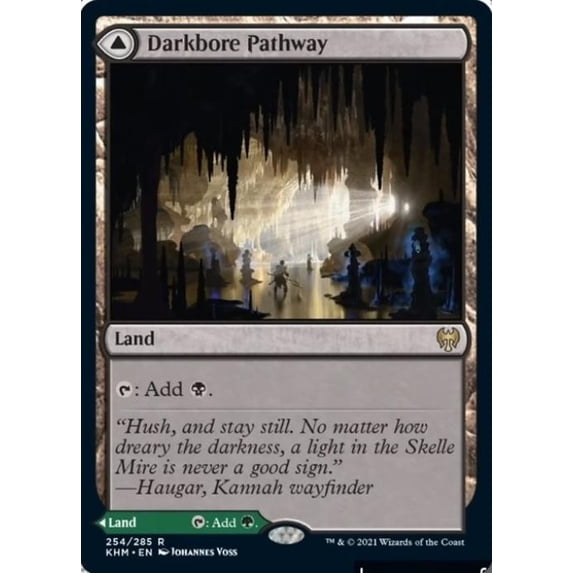 Magic the Gathering - Kaldheim - Darkbore Pathway / Slitherbore Pathway Near Mint