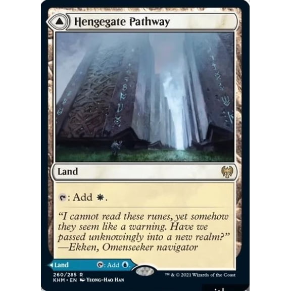 Magic the Gathering - Kaldheim - Hengegate Pathway / Mistgate Pathway Near Mint