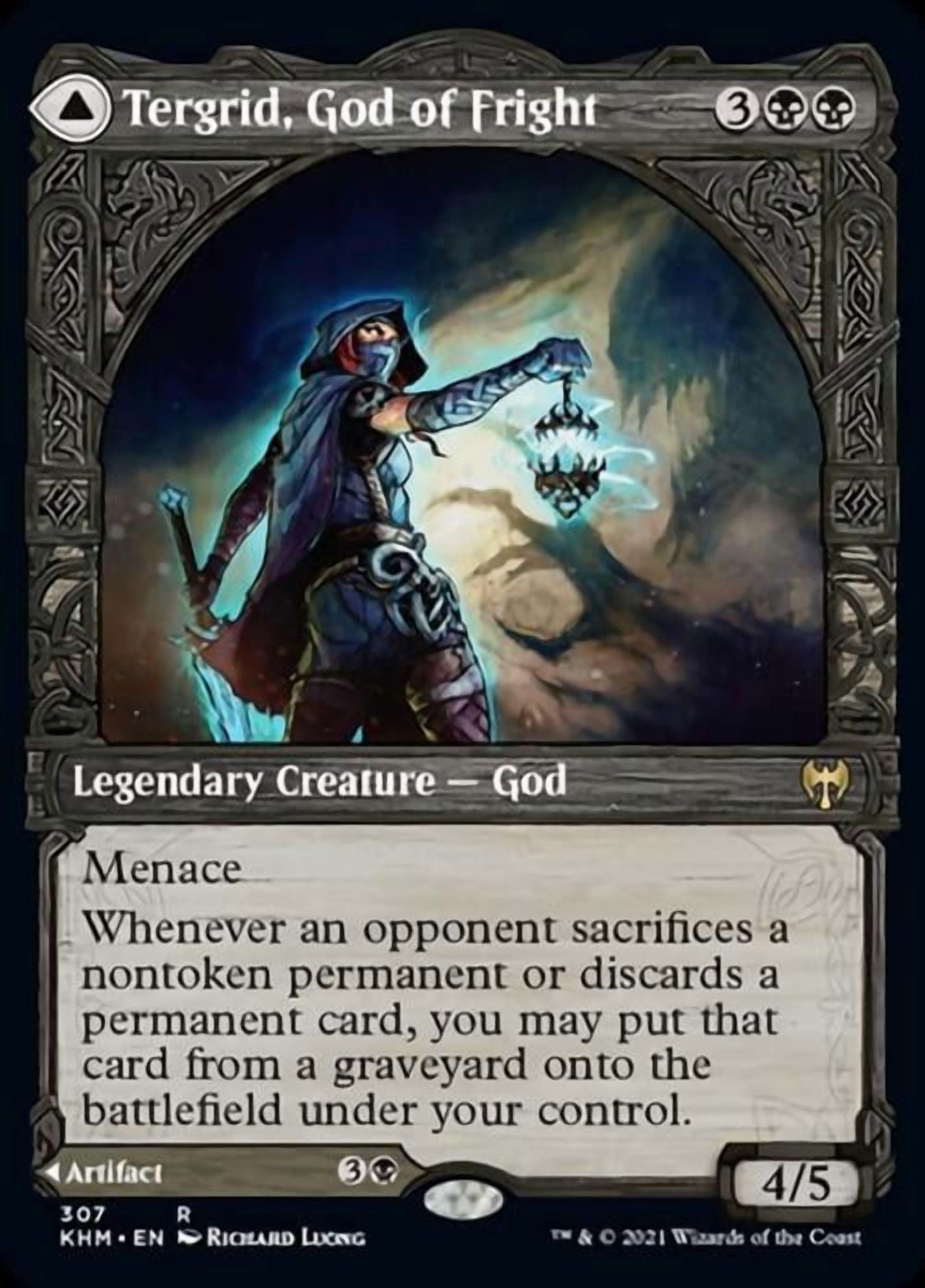 Magic the Gathering - Kaldheim - Tergrid, God of Fright / Tergrid's Lantern (Showcase) Near Mint