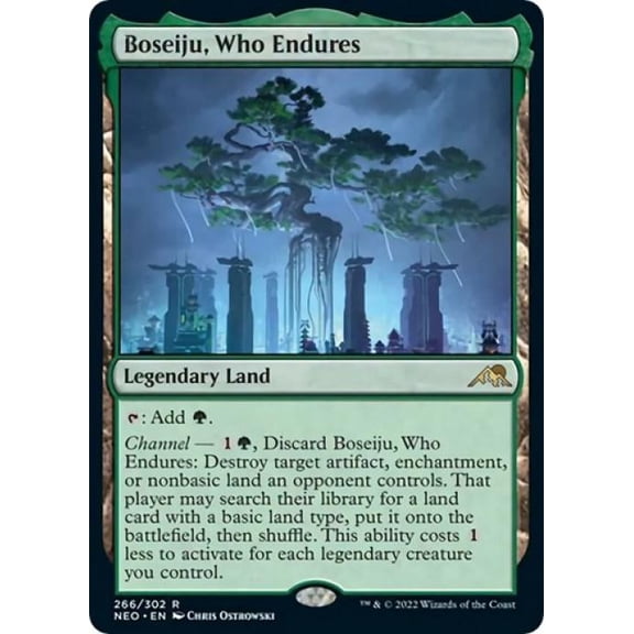 Magic the Gathering - Kamigawa: Neon Dynasty - Boseiju, Who Endures Near Mint