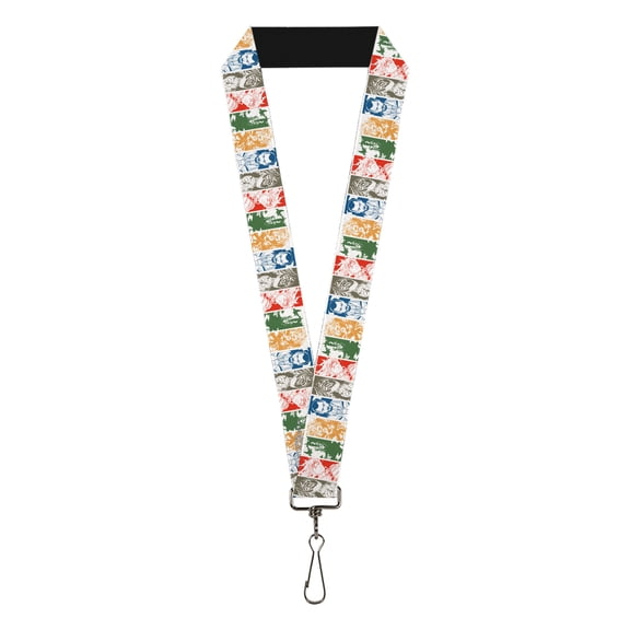 Magic the Gathering Lanyard, Magic the Gathering Five Planeswalker Poses Multi Color, Elastic