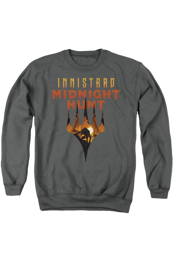 Magic the Gathering Logo With Emblem Unisex Adult Crewneck Sweatshirt, Logo With Emblem, Large