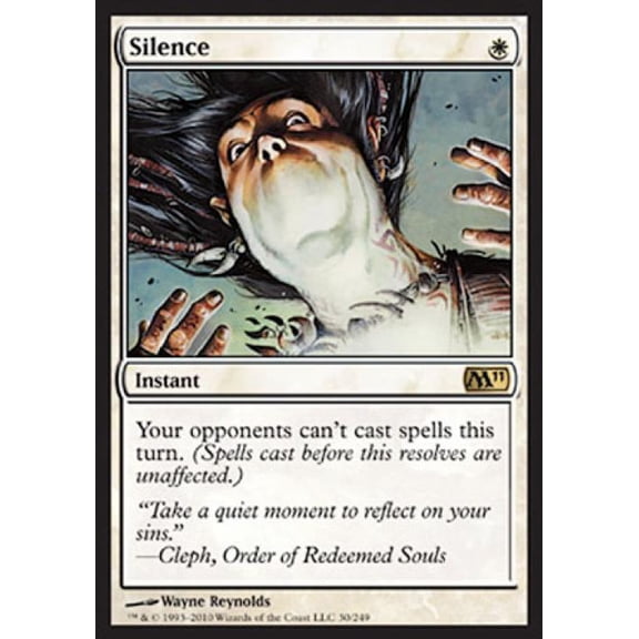 Magic the Gathering - Magic 2011 Core Set - Silence Light Play