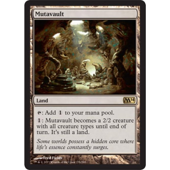 Magic the Gathering - Magic 2014 Core Set - Mutavault Light Play