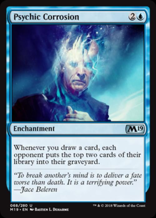 Magic the Gathering - Magic 2019 Core Set - Psychic Corrosion Near Mint