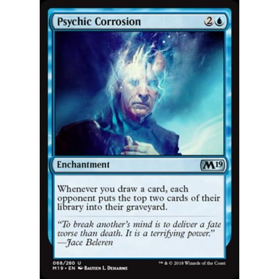 Magic the Gathering - Magic 2019 Core Set - Psychic Corrosion Near Mint