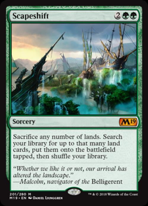 Magic the Gathering - Magic 2019 Core Set - Scapeshift Near Mint
