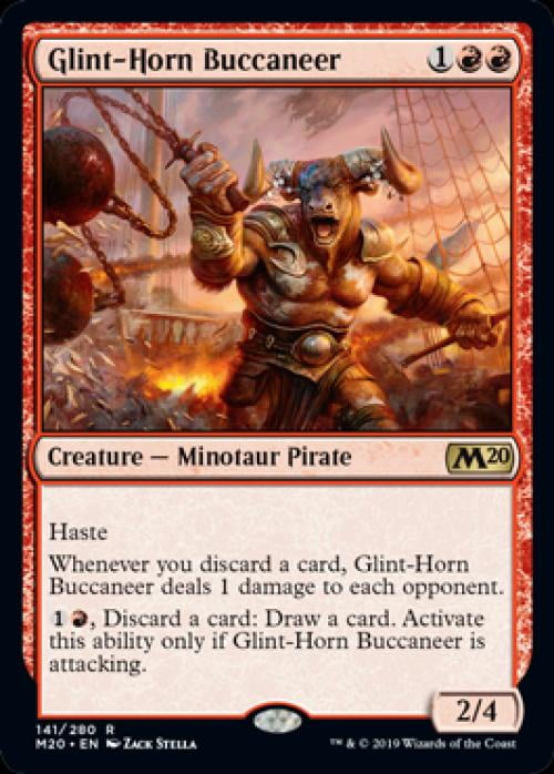 Magic the Gathering - Magic 2020 Core Set - Glint-Horn Buccaneer Near Mint