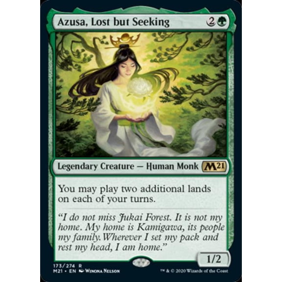 Magic the Gathering - Magic 2021 Core Set - Azusa, Lost but Seeking Near Mint