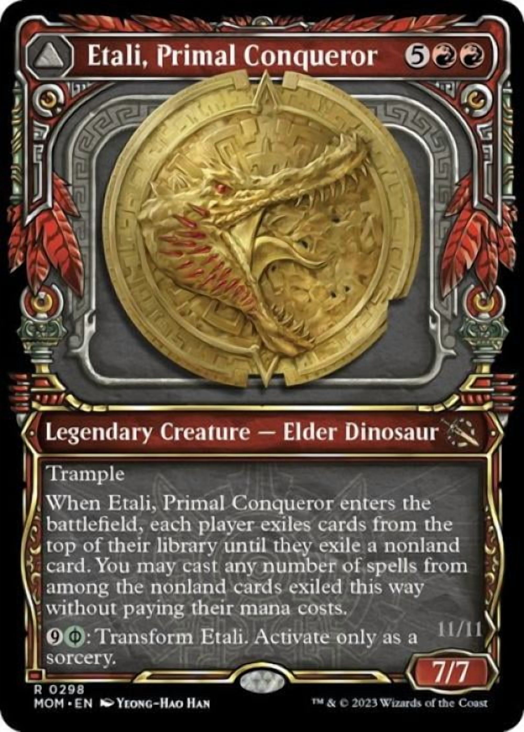 Magic the Gathering - March of the Machine - Etali, Primal Conqueror (Showcase) Near Mint
