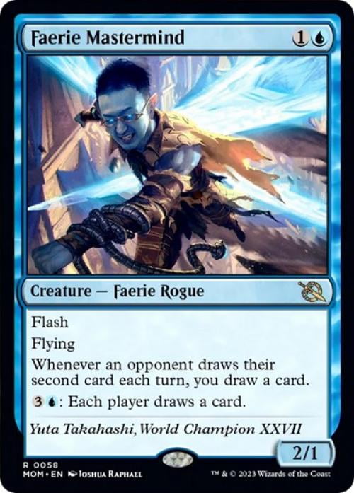 Magic the Gathering - March of the Machine - Faerie Mastermind Near Mint