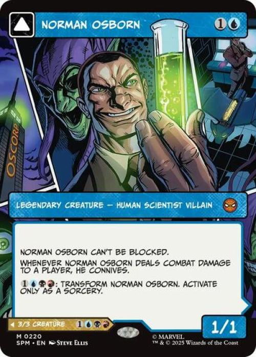 Magic the Gathering - Marvel's Spider-Man - Norman Osborn (Borderless) Near Mint