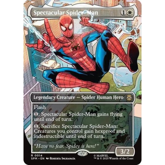 Magic the Gathering - Marvel's Spider-Man - Spectacular Spider-Man (Borderless) Near Mint