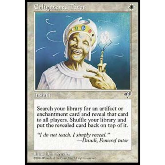 Magic the Gathering - Mirage - Enlightened Tutor Medium Play