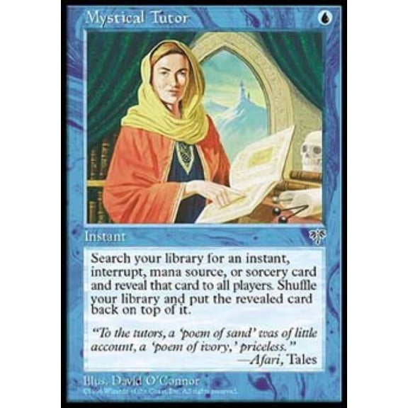 Magic the Gathering - Mirage - Mystical Tutor Light Play