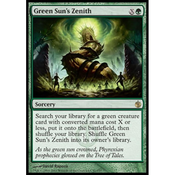 Magic the Gathering - Mirrodin Besieged - Green Sun's Zenith Light Play