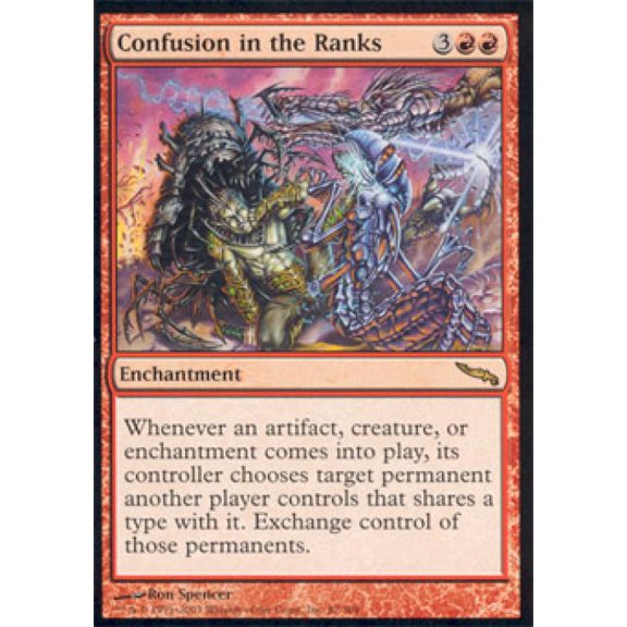Magic the Gathering - Mirrodin - Confusion in the Ranks Light Play