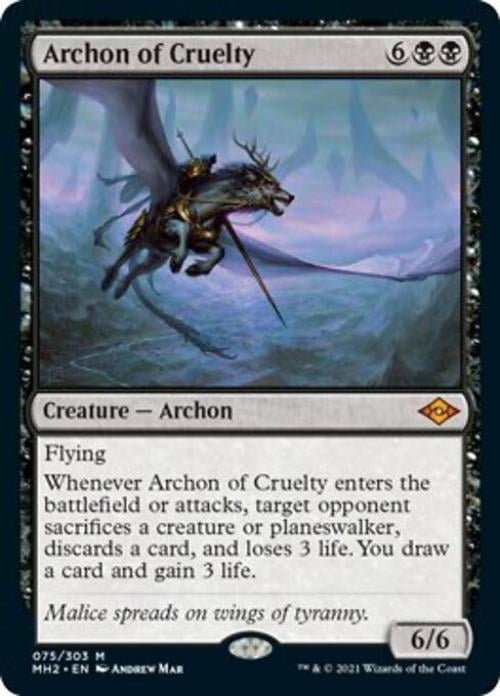 Magic the Gathering - Modern Horizons 2 - Archon of Cruelty Near Mint