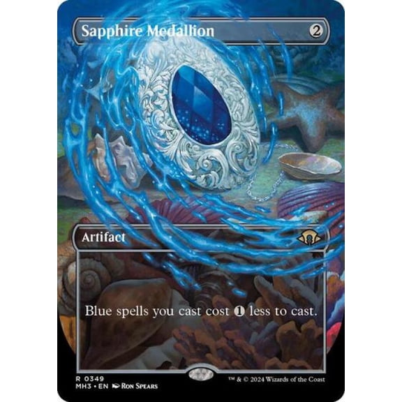Magic the Gathering - Modern Horizons 3 - Sapphire Medallion (Borderless) Near Mint Foil