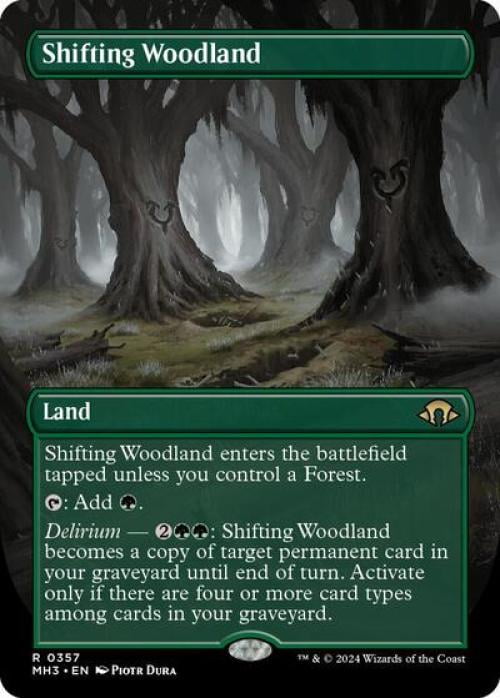 Magic the Gathering - Modern Horizons 3 - Shifting Woodland (Borderless) Near Mint