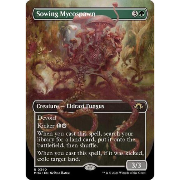 Magic the Gathering - Modern Horizons 3 - Sowing Mycospawn (Borderless) Near Mint