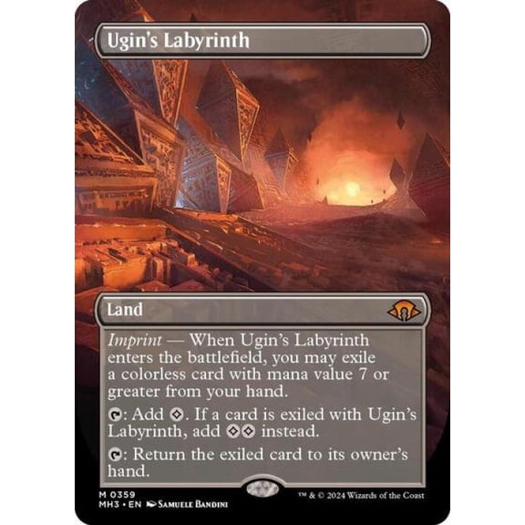 Magic the Gathering - Modern Horizons 3 - Ugin's Labyrinth (Borderless) Near Mint Foil