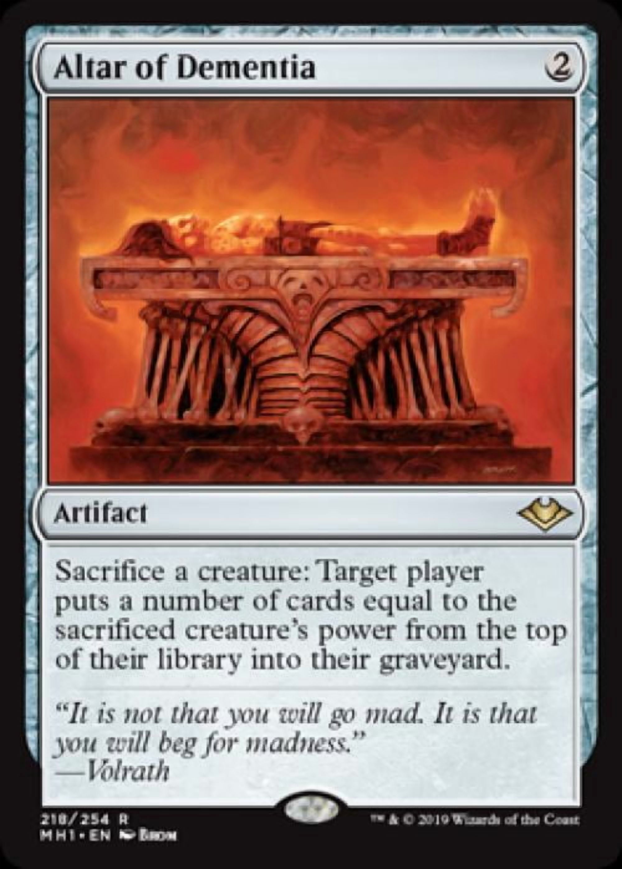 Magic the Gathering - Modern Horizons - Altar of Dementia Near Mint