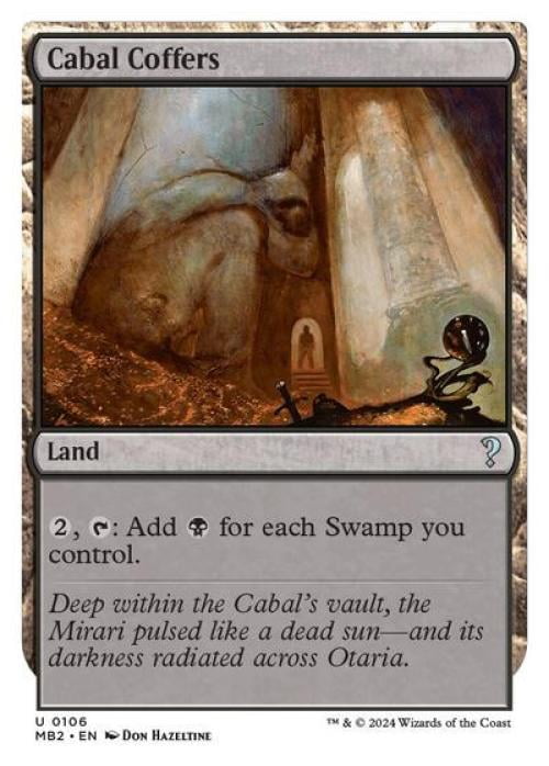 Magic the Gathering - Mystery Booster 2 - Cabal Coffers (White Border) Near Mint