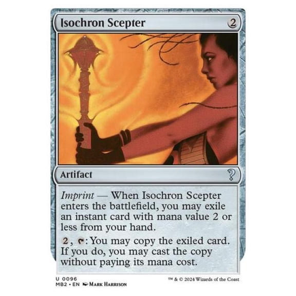 Magic the Gathering - Mystery Booster 2 - Isochron Scepter (White Border) Near Mint