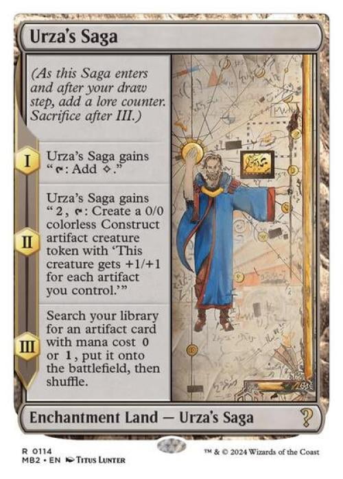 Magic the Gathering - Mystery Booster 2 - Urza's Saga (White Border) Near Mint