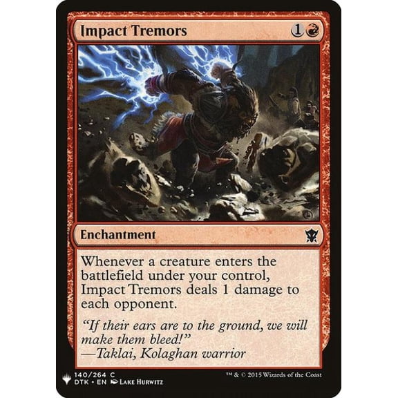 Magic the Gathering - Mystery Booster - Impact Tremors Near Mint