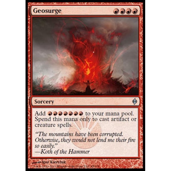 Magic the Gathering - New Phyrexia - Geosurge Light Play Foil