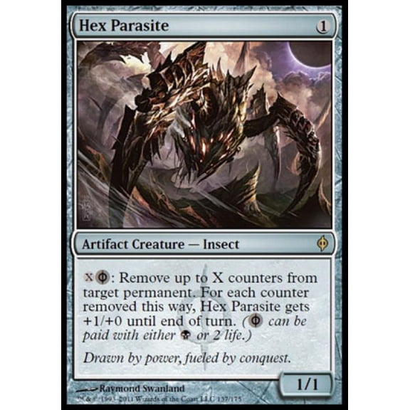 Magic the Gathering - New Phyrexia - Hex Parasite Light Play