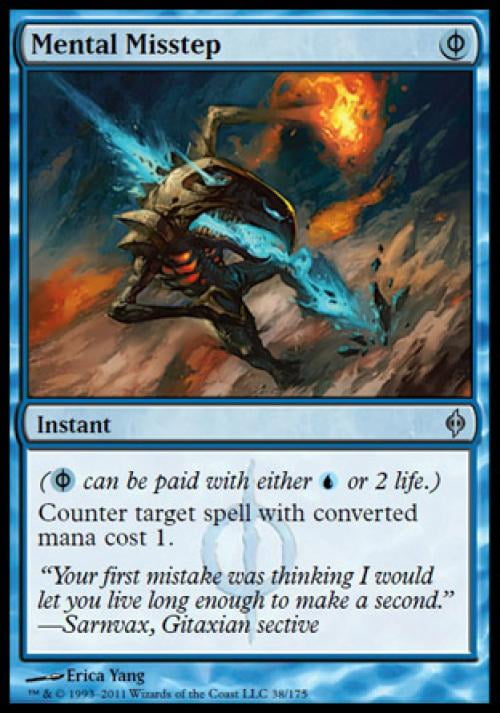 Magic the Gathering - New Phyrexia - Mental Misstep Light Play